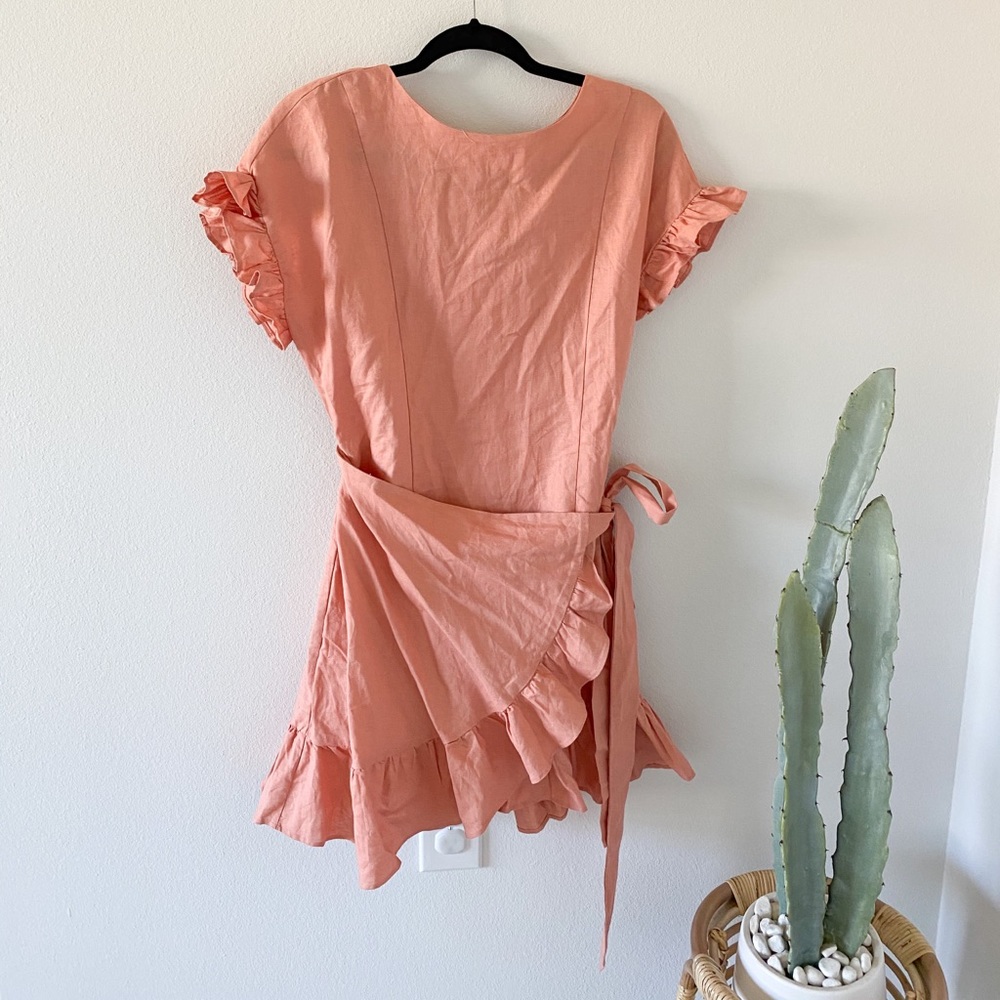 SOLD Pink wrap dress